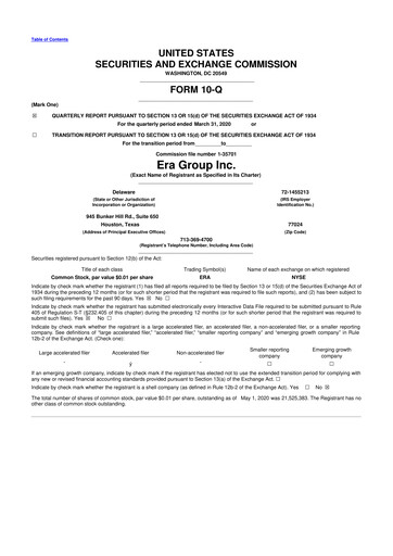 Miniature Bristow Group 10-Q Rapport trimestriel 2020 