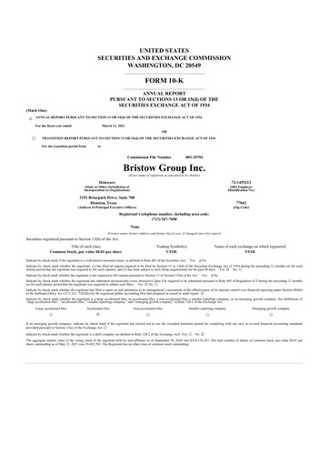 Thumbnail Bristow Group 10-K Annual Report 2021