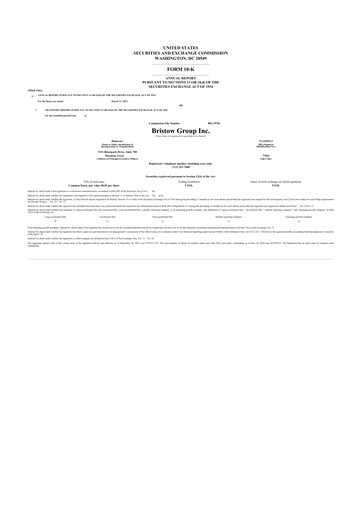 Thumbnail Bristow Group 10-K Annual Report 2022