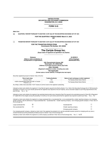 Thumbnail Carlyle Group 10-Q Quarterly Report FY2023 