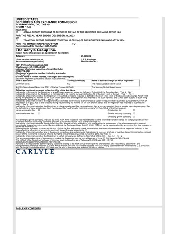 Thumbnail Carlyle Group 10-K Annual Report 
