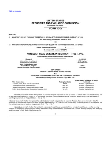 Thumbnail Wheeler Real Estate Investment Trust 10-Q Quarterly Report FY2022 