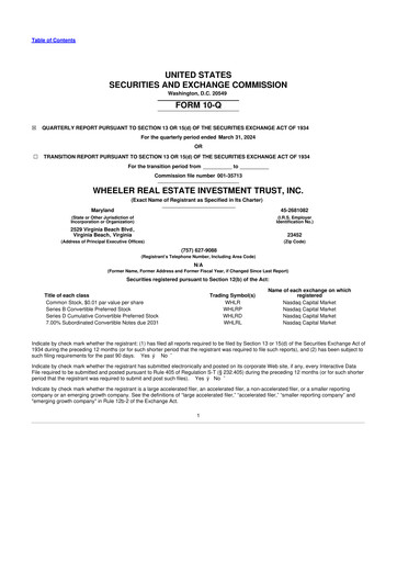 Thumbnail Wheeler Real Estate Investment Trust 10-Q Quarterly Report FY2024 
