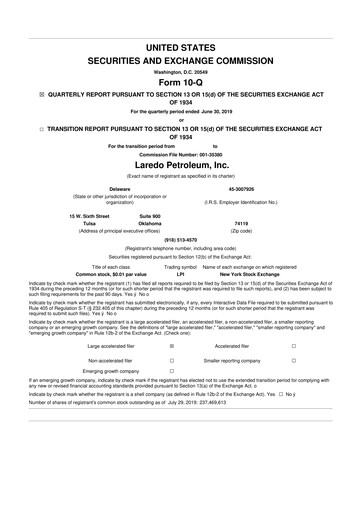 Thumbnail Vital Energy 10-Q Quarterly Report FY2019 