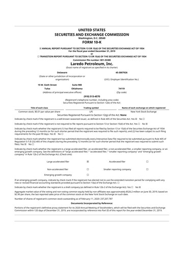 Thumbnail Vital Energy 10-K Annual Report 2019