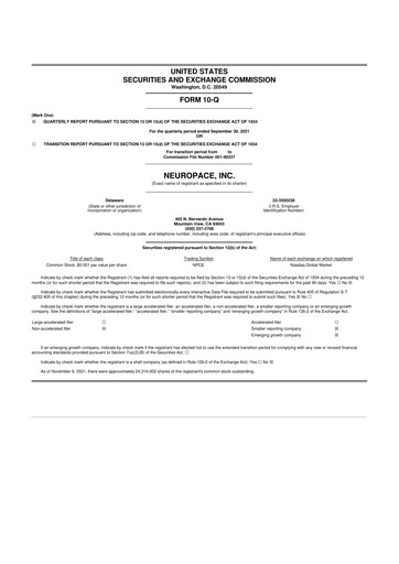 Thumbnail NeuroPace 10-Q Quarterly Report FY2021 