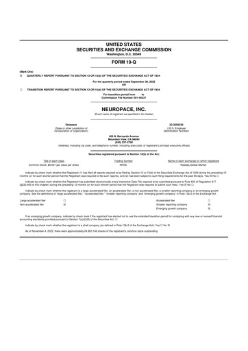 Thumbnail NeuroPace 10-Q Quarterly Report FY2022 