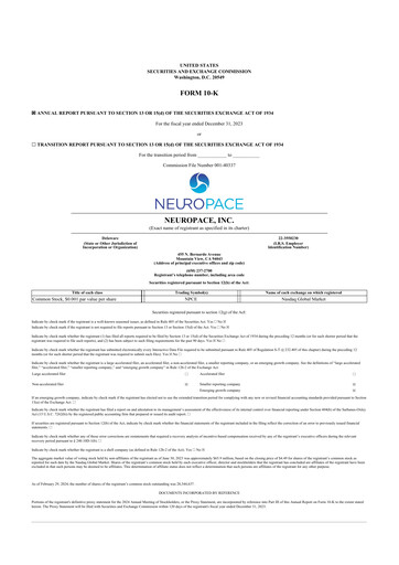 Thumbnail NeuroPace 10-K Annual Report 2023