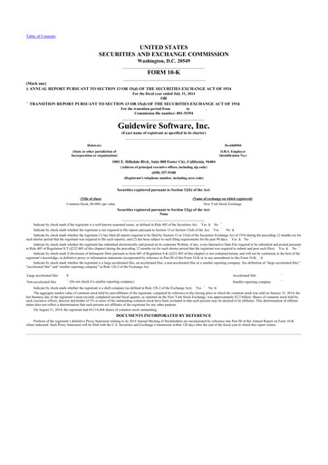 Thumbnail Guidewire Software
 10-K Annual Report 2014