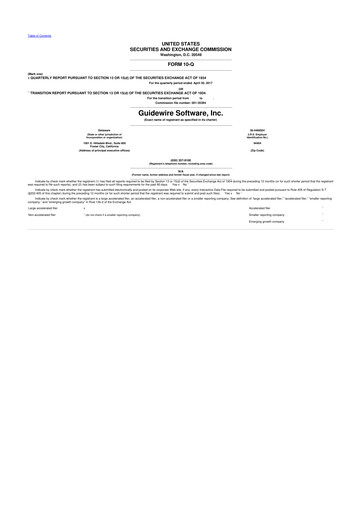 Thumbnail Guidewire Software
 10-Q Quarterly Report FY2017 