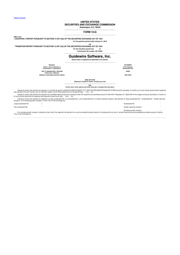 Thumbnail Guidewire Software
 10-Q Quarterly Report FY2019 