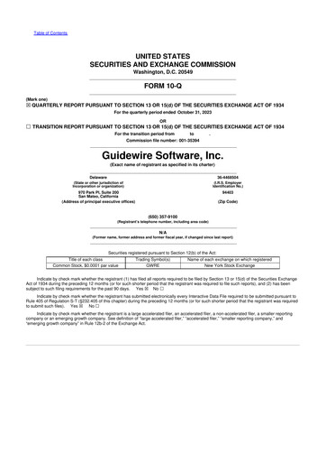 Thumbnail Guidewire Software
 10-Q Quarterly Report FY2024 