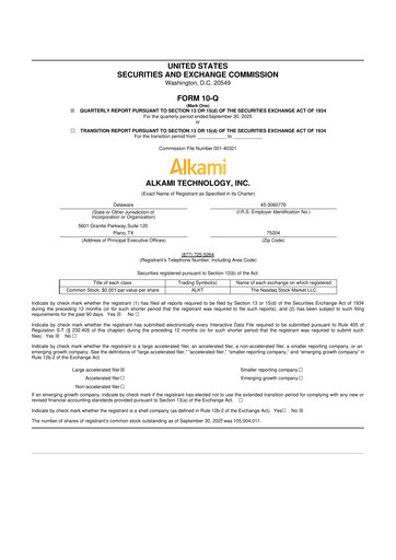 Thumbnail Alkami Technology 10-Q Quarterly Report FY2025 