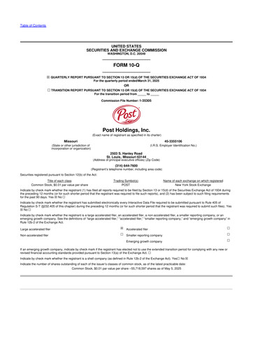 Miniature Post Holdings
 10-Q Rapport trimestriel 2025 