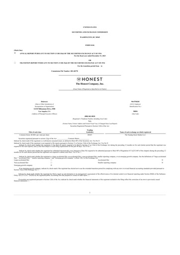 Thumbnail The Honest Company 10-K Annual Report 2023