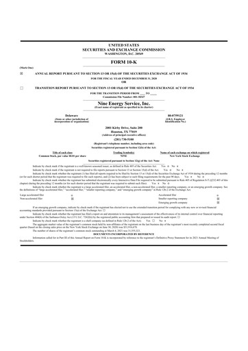 Thumbnail Nine Energy Service
 10-K Annual Report 2020