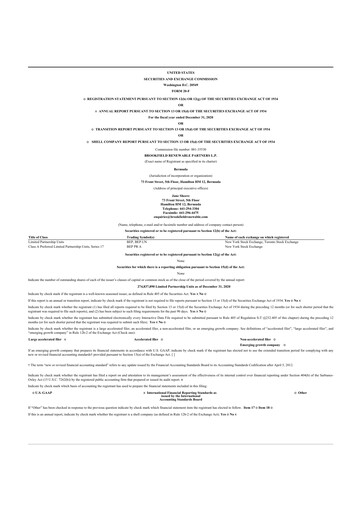 Thumbnail Brookfield Renewable Partners 20-F Annual Report 2020