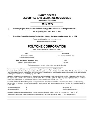Vorschaubild Avient 10-Q Quartalsbericht 2014 