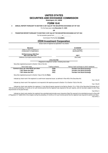Thumbnail CION Investment Corporation 10-K Annual Report 2025