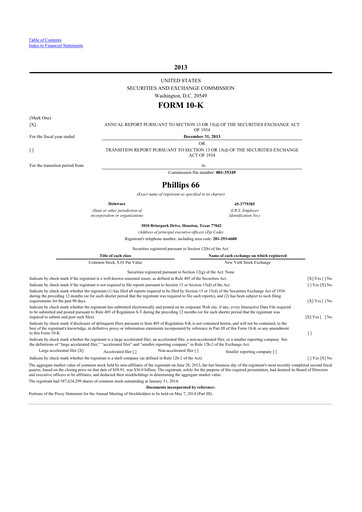 Thumbnail Phillips 66 10-K Annual Report 2013