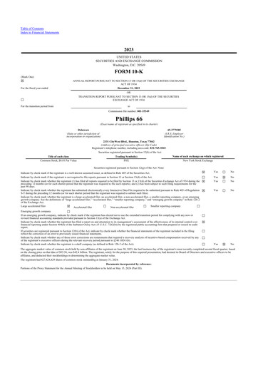 Thumbnail Phillips 66 10-K Annual Report 2023