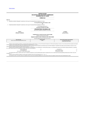 Thumbnail CrowdStrike 10-Q Quarterly Report FY2021 