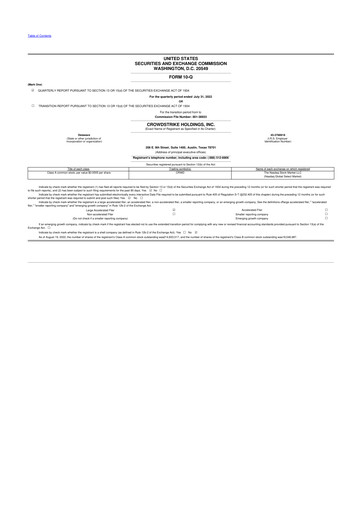 Thumbnail CrowdStrike 10-Q Quarterly Report FY2023 