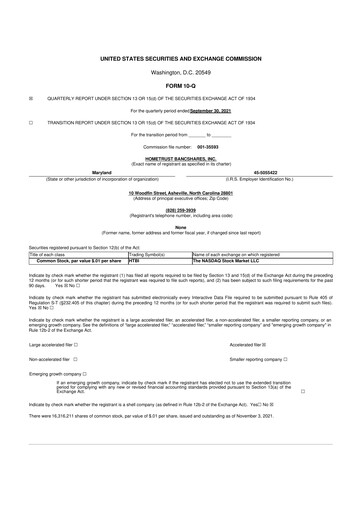 Thumbnail HomeTrust Bancshares
 10-Q Quarterly Report FY2022 