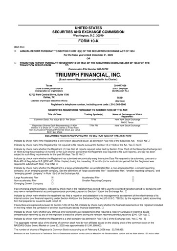 Thumbnail Triumph Financial 10-K Annual Report 2025