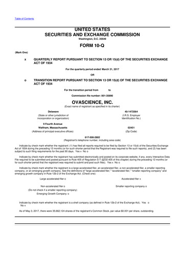 Vorschaubild Tempest Therapeutics 10-Q Quartalsbericht 2017 