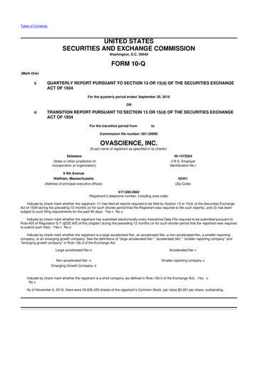 Vorschaubild Tempest Therapeutics 10-Q Quartalsbericht 2018 