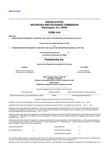 Thumbnail Freshworks 10-K Annual Report 2025