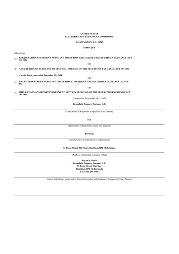 Thumbnail Brookfield Property Partners
 20-F Annual Report 2024