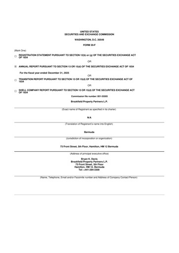 Thumbnail Brookfield Property Partners
 20-F Annual Report 2025