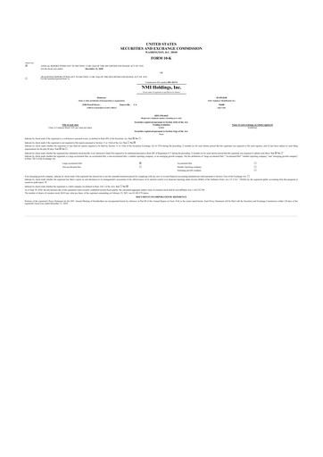 Thumbnail NMI Holdings
 10-K Annual Report 2020
