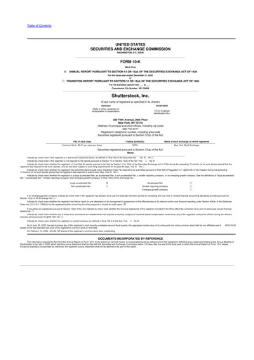 Miniature Shutterstock 10-K Rapport annuel 2025