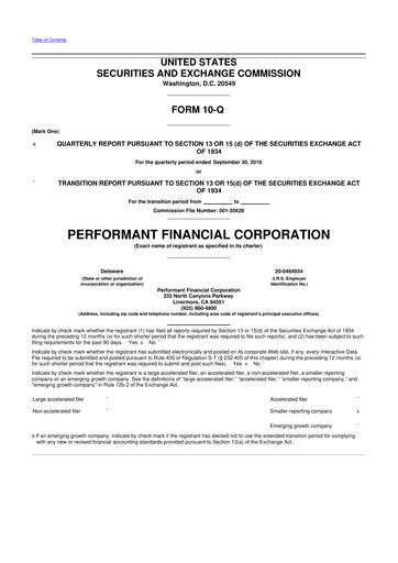 Miniature Performant Healthcare 10-Q Rapport trimestriel 2018 