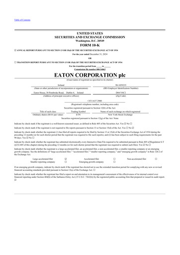 Thumbnail Eaton 10-K Annual Report 2024