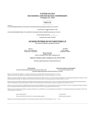 Thumbnail Sunoco 10-K Annual Report 2012