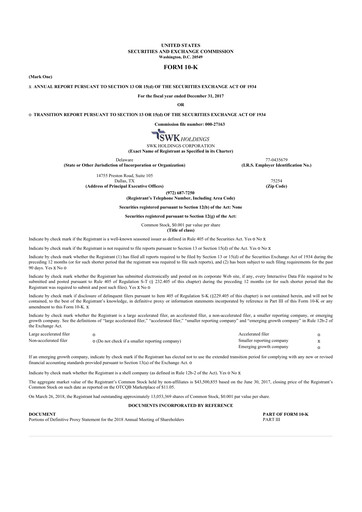 Thumbnail SWK Holdings 10-K Annual Report 2017
