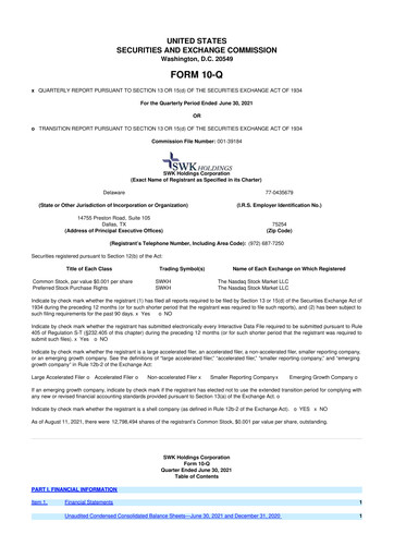 Thumbnail SWK Holdings 10-Q Quarterly Report FY2021 