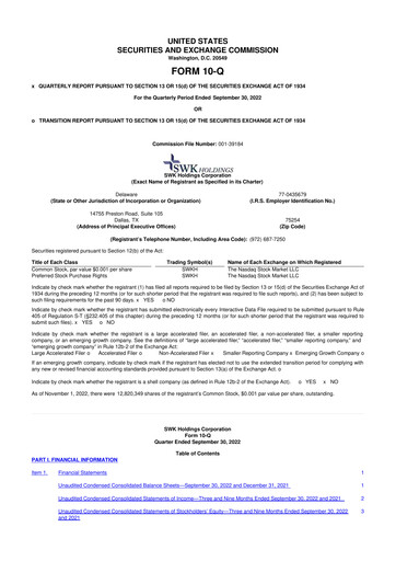 Thumbnail SWK Holdings 10-Q Quarterly Report FY2022 