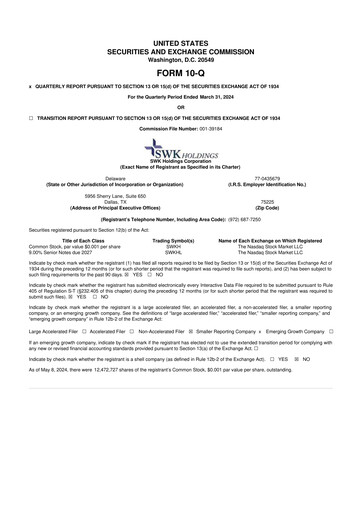 Thumbnail SWK Holdings 10-Q Quarterly Report FY2024 