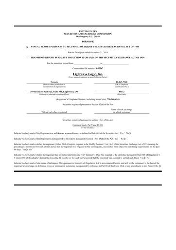 Thumbnail Lightwave Logic 10-K Annual Report 2018