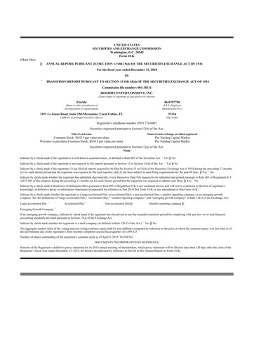 Thumbnail Dolphin Entertainment
 10-K Annual Report 2018