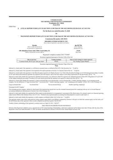 Thumbnail Dolphin Entertainment
 10-K Annual Report 2020