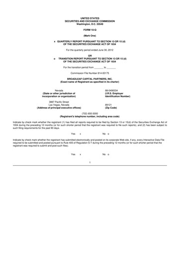 Thumbnail Red Cat Holdings 10-Q Quarterly Report FY2012 