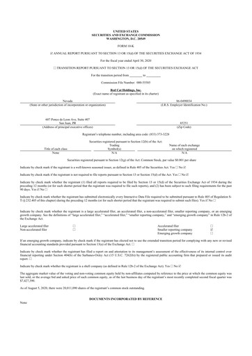 Thumbnail Red Cat Holdings 10-K Annual Report 2020