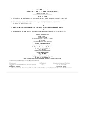 Thumbnail Cosan 20-F Annual Report 2020