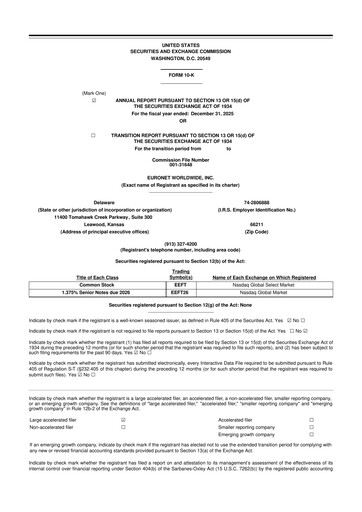 Vorschaubild Euronet Worldwide
 10-K Jahresbericht 2025